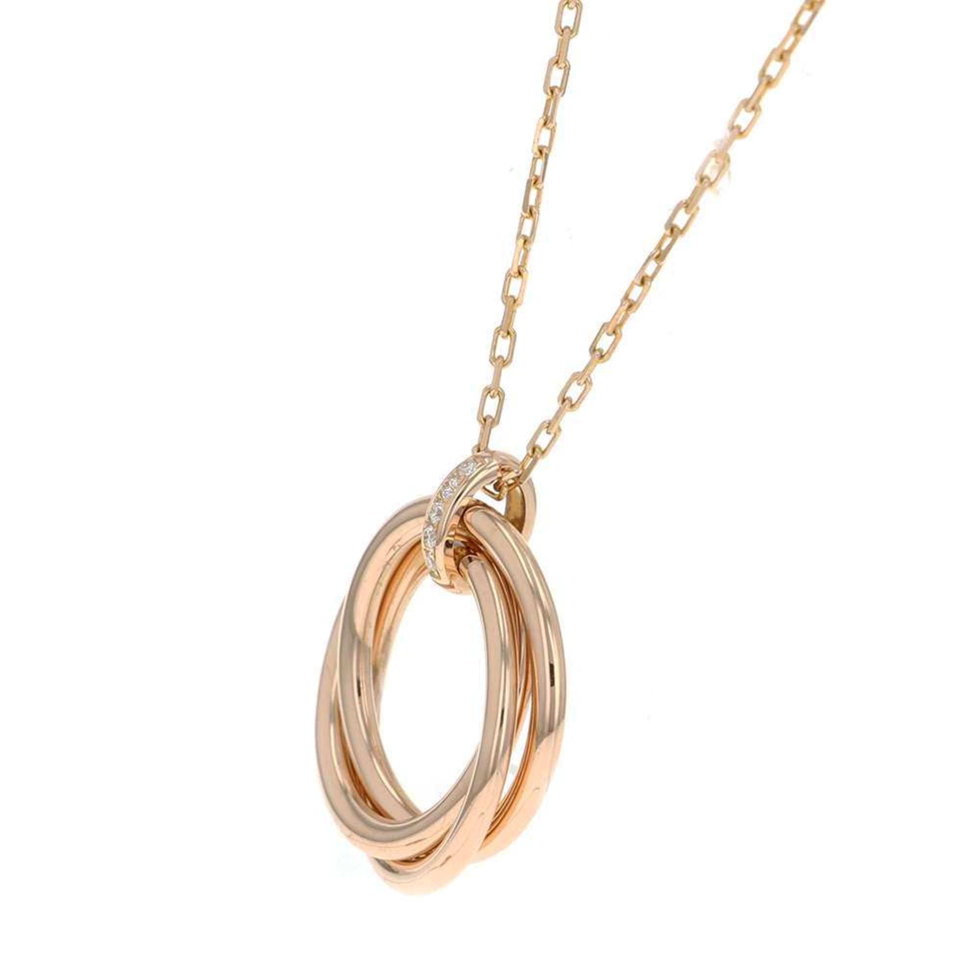 Cartier Necklace Trinity 2009 Limited Diamond K18PG Pink Gold B3044700 Pendant