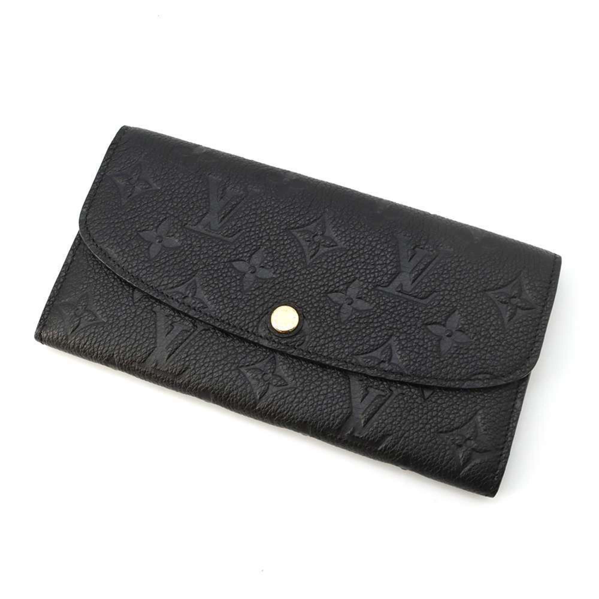 Louis Vuitton Long Wallet Monogram Empreinte Portefeuille Emily M62369 Black Women's LOUIS VUITTON WALLET