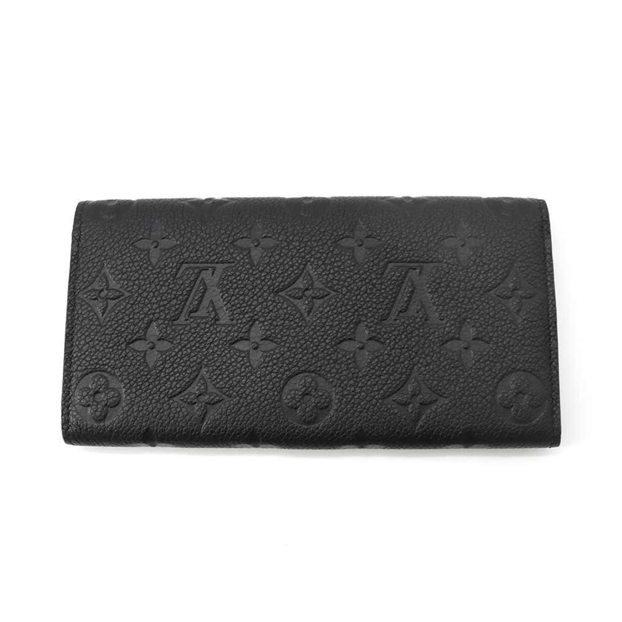 Louis Vuitton Long Wallet Monogram Empreinte Portefeuille Emily M62369 Black Women's LOUIS VUITTON WALLET