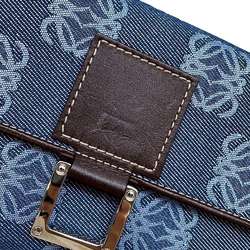 LOEWE Long Wallet Anagram Denim Leather WALLET