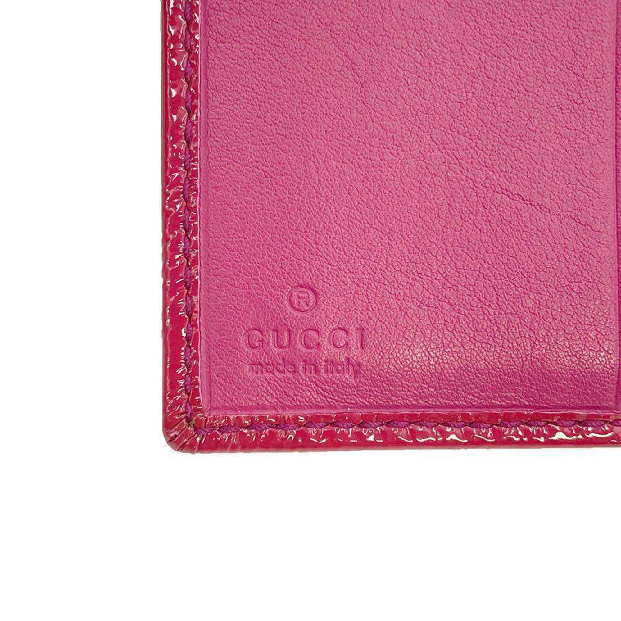 GUCCI Tri-fold Wallet Soho Patent Leather 351485