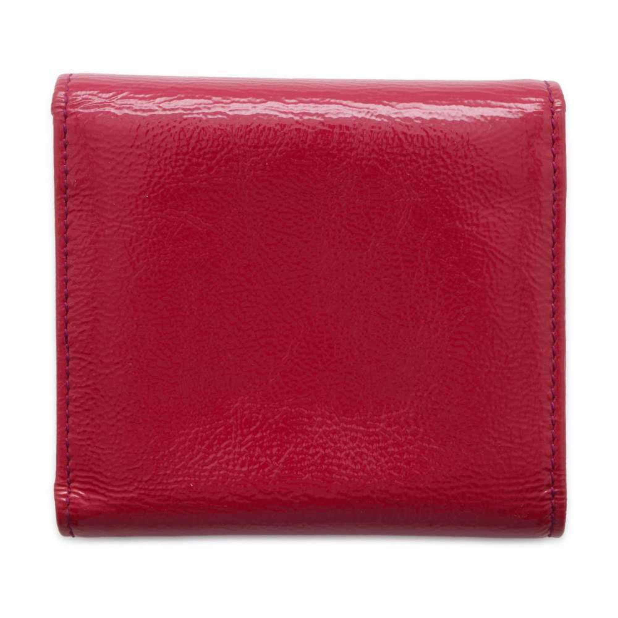 GUCCI Tri-fold Wallet Soho Patent Leather 351485