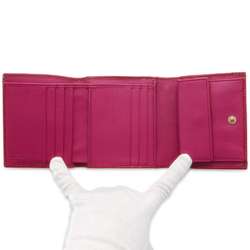 GUCCI Tri-fold Wallet Soho Patent Leather 351485