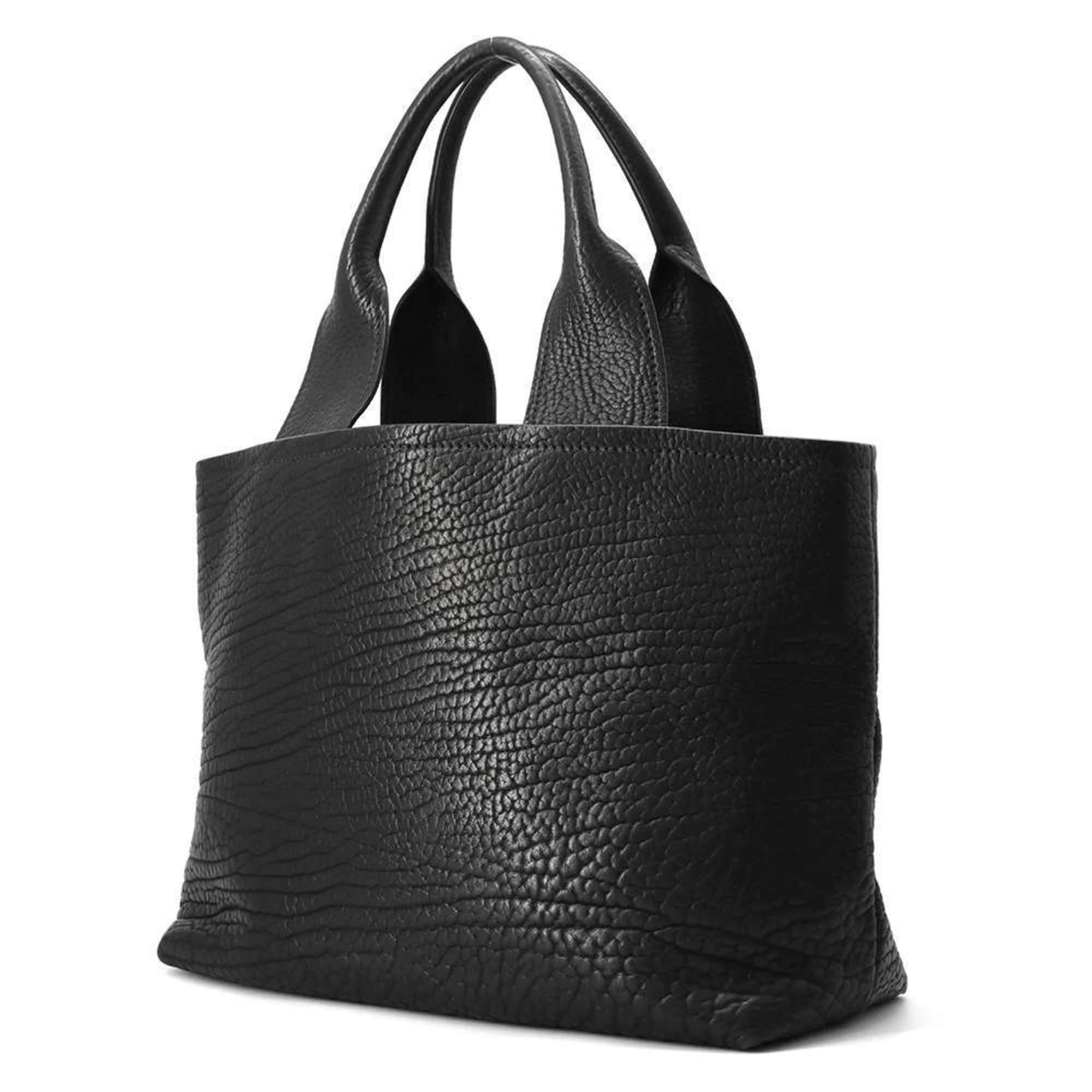 Prada Tote Bag Leather 1BG440 PRADA Black Women's