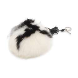 FENDI Bag Charm Carlito Karl Lagerfeld Pompon Fur 7AR450