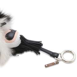 FENDI Bag Charm Carlito Karl Lagerfeld Pompon Fur 7AR450