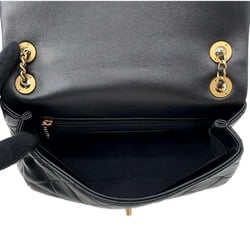 Chanel Chain Shoulder Bag Matelasse Coco Mark Lambskin AS4780B CHANEL 2way Black Women's