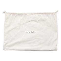 Balenciaga Clutch Bag Shearling Pouch Mouton 492681 BALENCIAGA White Black