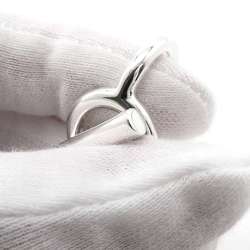 Hermes Ring Croisette GM SV925 Silver Size 48 HERMES