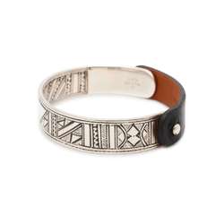 Hermes Bracelet Touareg SV925 Silver Size T5 A Stamp HERMES Bangle