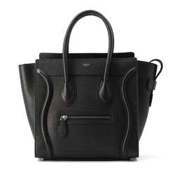 Celine Handbag Luggage Shopper Micro 189793 CELINE Bag Black