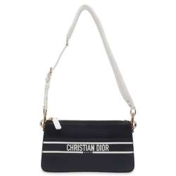 Christian Dior Shoulder Bag Vibe Leather White Sale Women's