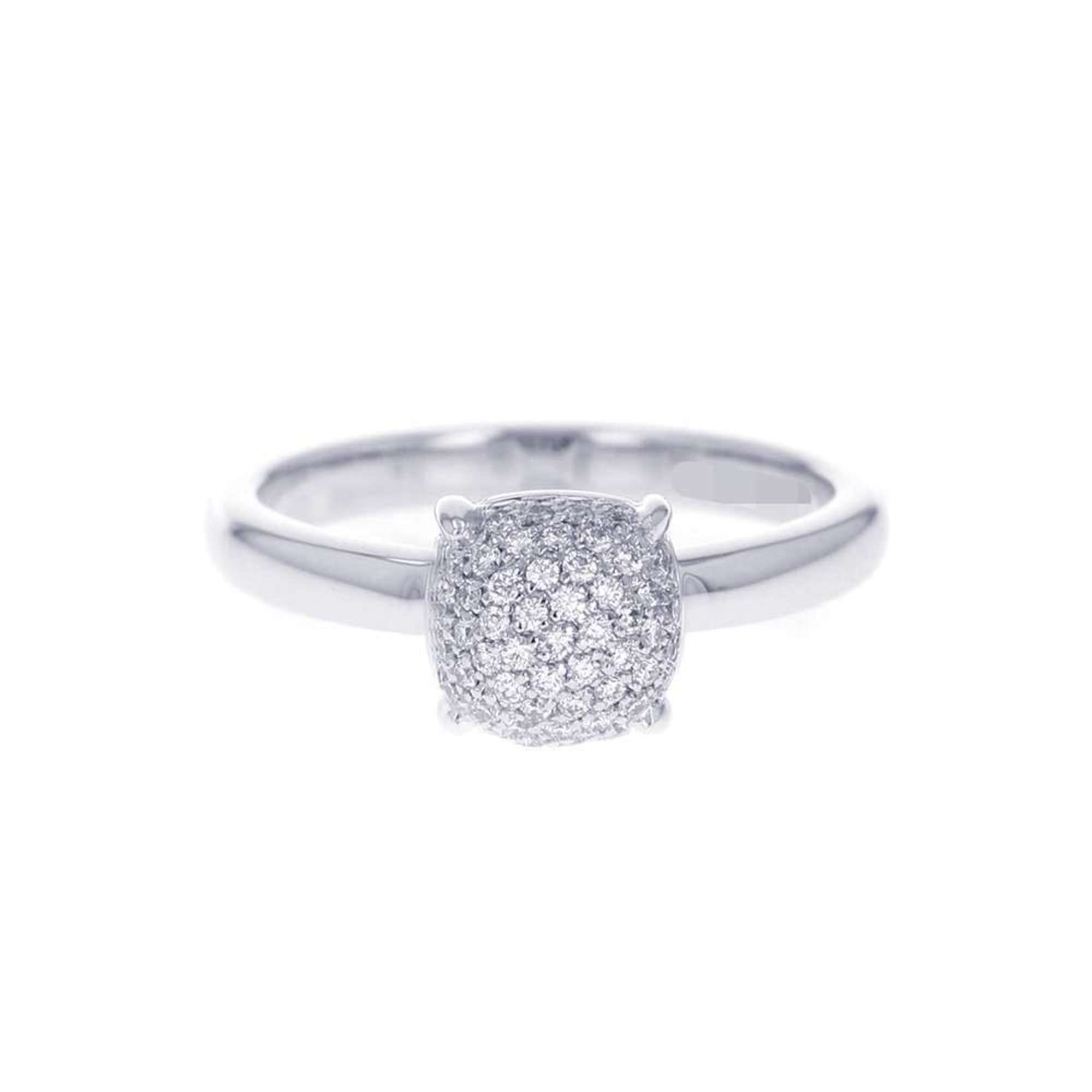 Tiffany Ring Sugar Stack Diamond K18WG White Gold Size Approx. Tiffany&Co.