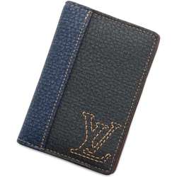 Louis Vuitton Business Card Holder/Card Case Organizer de Poche Taurillon Leather M81779 Holder Pass LOUIS VUITTON CARD