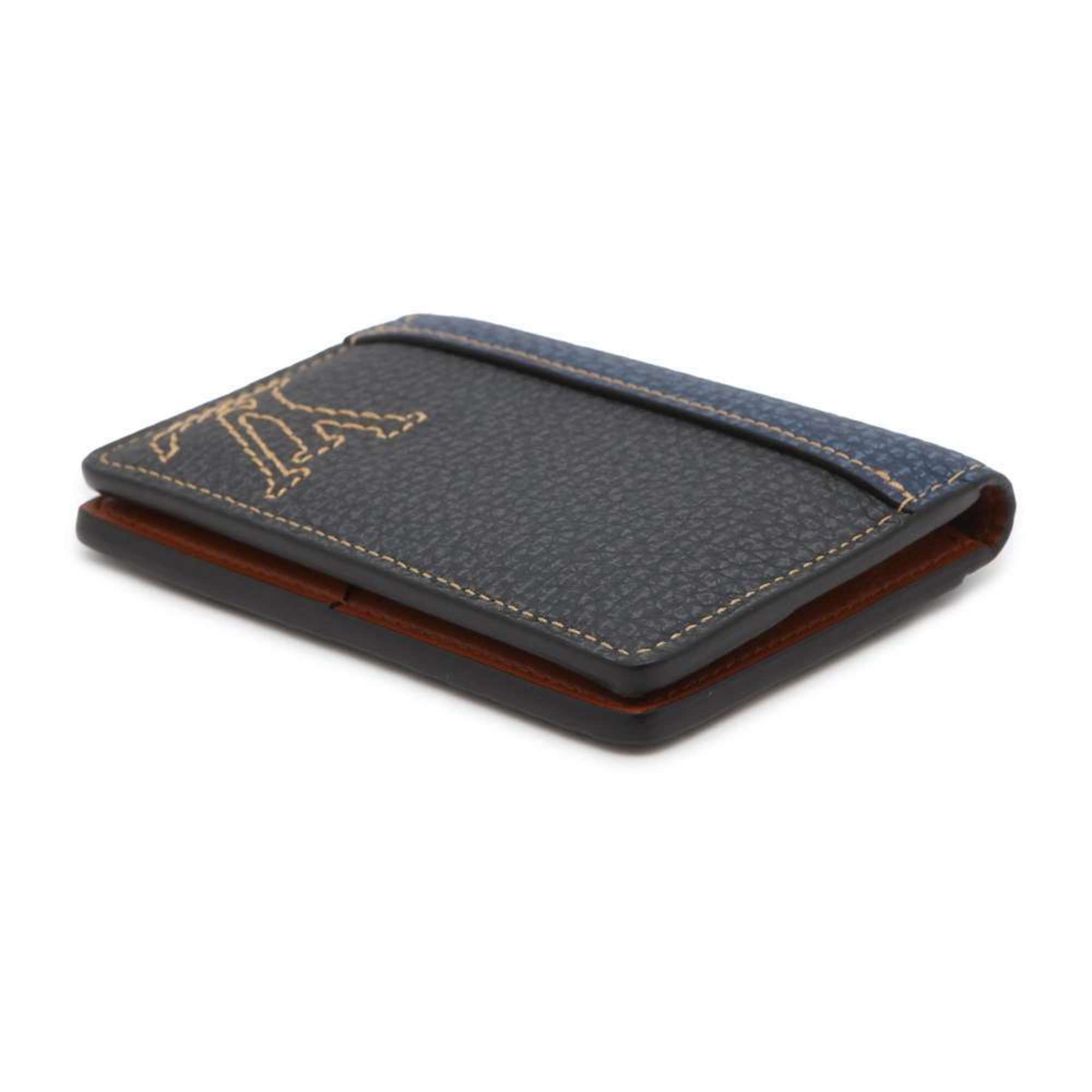 Louis Vuitton Business Card Holder/Card Case Organizer de Poche Taurillon Leather M81779 Holder Pass LOUIS VUITTON CARD