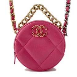 Chanel Chain Shoulder Bag 19 Coco Mark Lambskin AP0945 CHANEL 2way Handbag Women's