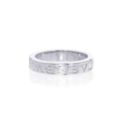 BVLGARI Ring Double Diamond 1P K18WG Size