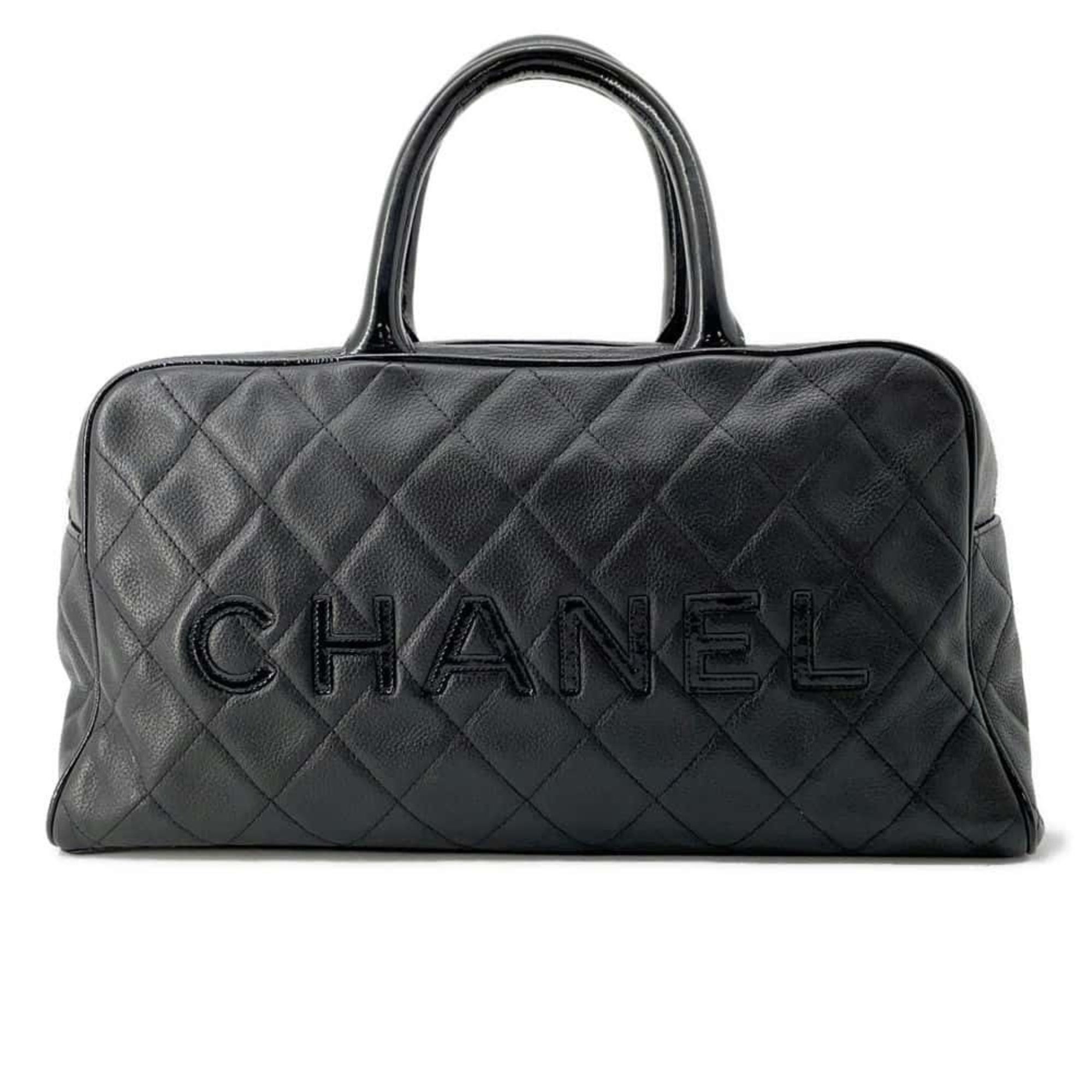 Chanel handbag, Matelasse, Caviar skin, A15685, CHANEL bag, Boston black, Matelasse Chanel, women's,