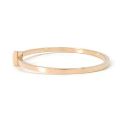 Tiffany Bracelet T One Narrow Hinge Bangle K18PG Pink Gold & Co. Collection