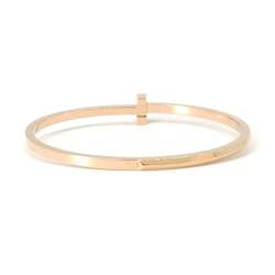 Tiffany Bracelet T One Narrow Hinge Bangle K18PG Pink Gold & Co. Collection