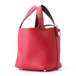 Hermes Picotin Lock PM Eclat Framboise Rouge Serie Taurillon Clemence Swift Z Stamp Women's