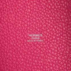 Hermes Picotin Lock PM Eclat Framboise Rouge Serie Taurillon Clemence Swift Z Stamp Women's