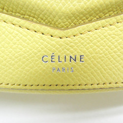 Celine Trotter Medium 179013 Women's Leather Shoulder Bag Yellow