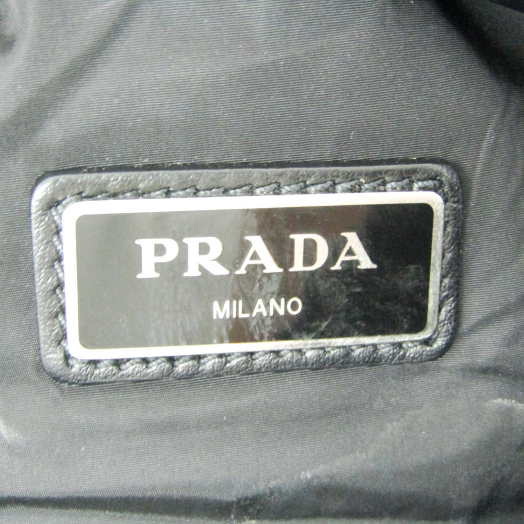 Prada 2VZ030 Men,Women Nylon,Leather Backpack Black