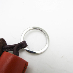 Hermes Carmen Uno Dos Keyring (Dark Brown,Orange,Silver)