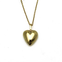 Yves Saint Laurent Heart Motif 696438 Metal No Stone Women's Fashion Pendant Necklace (Gold)