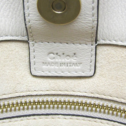 Chloé Milo Women's Leather Tote Bag Off-white