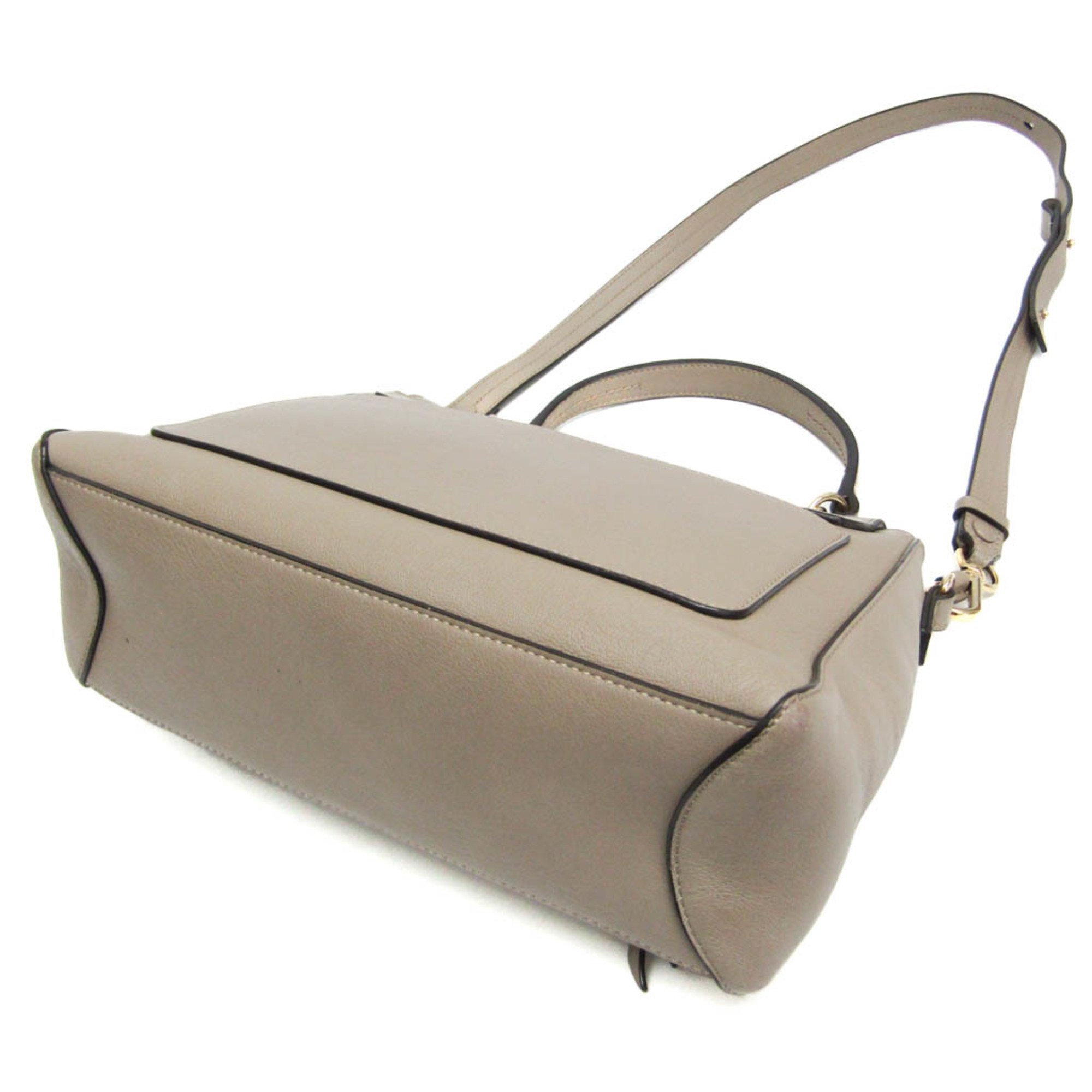 Chloé FAYE DAY Women's Leather Handbag,Shoulder Bag Gray Beige