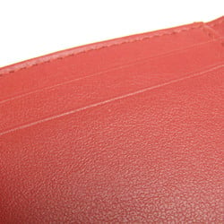 Chanel Camellia AP0710 Women's  Calfskin Wallet (tri-fold) Red Color