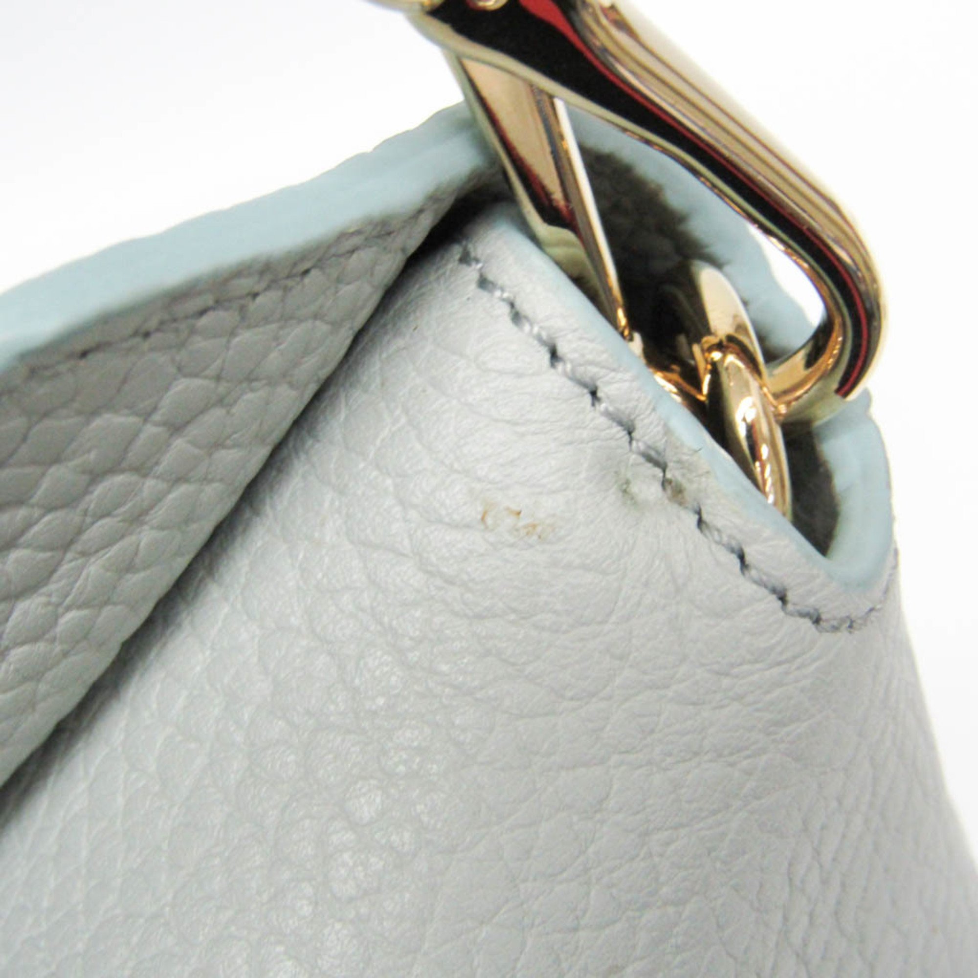 Burberry 3939070 Women's Leather Shoulder Bag Light Blue