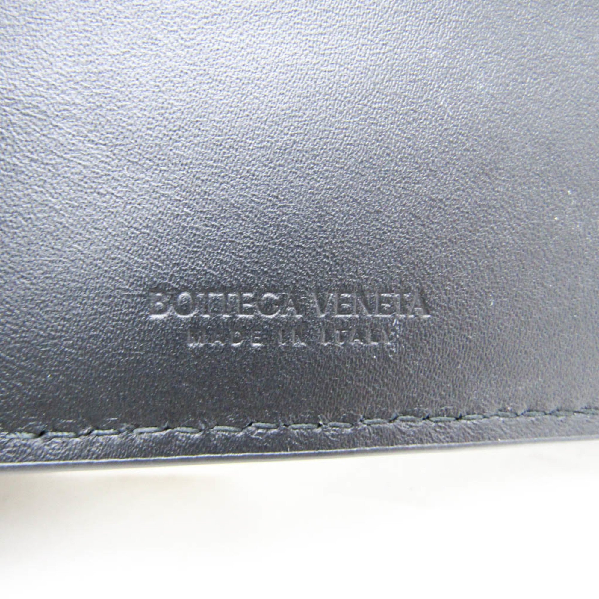 Bottega Veneta Intrecciato 193642 Men,Women  Lambskin Wallet (bi-fold) Black