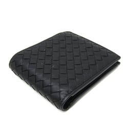 Bottega Veneta Intrecciato 193642 Men,Women  Lambskin Wallet (bi-fold) Black