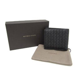 Bottega Veneta Intrecciato 193642 Men,Women  Lambskin Wallet (bi-fold) Black