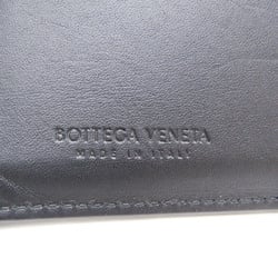 Bottega Veneta Intrecciato Card Case With Key Ring Women,Men Leather Coin Purse/coin Case Black