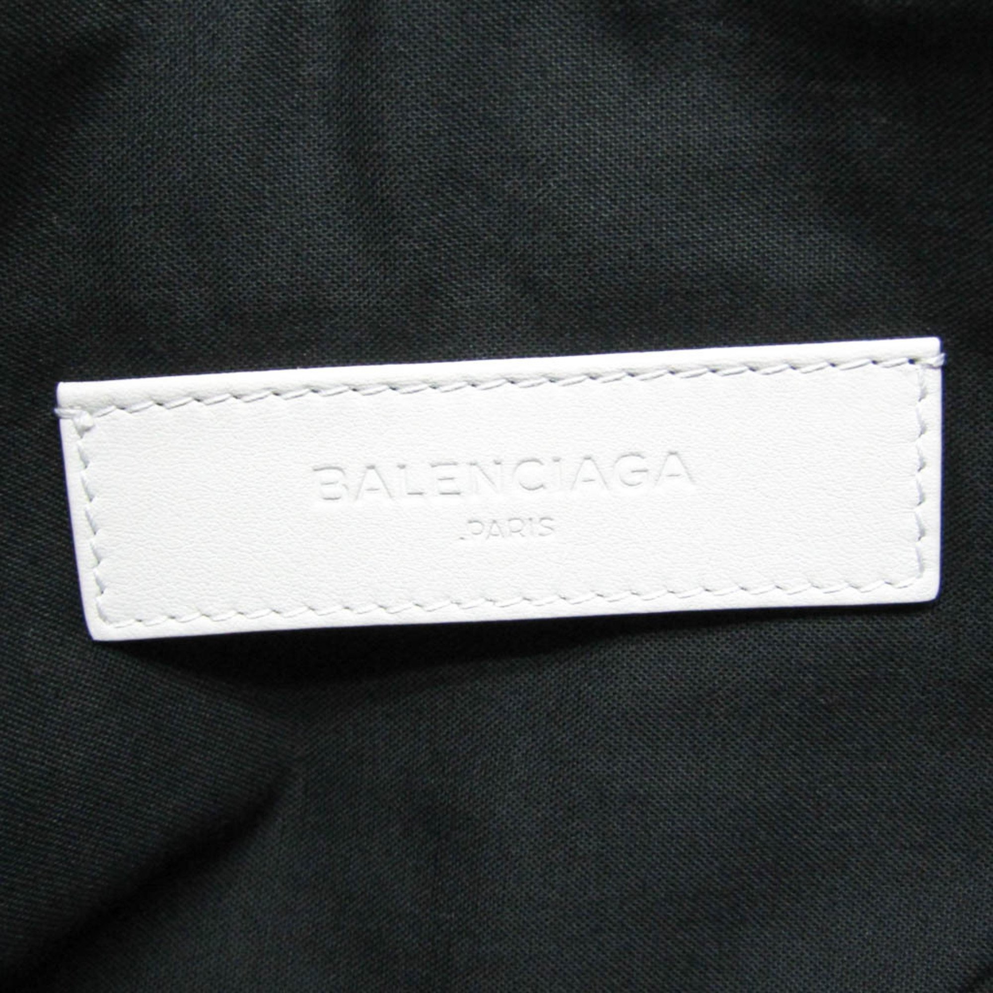 Balenciaga Classic Clip M 273022 Women,Men Leather Clutch Bag White