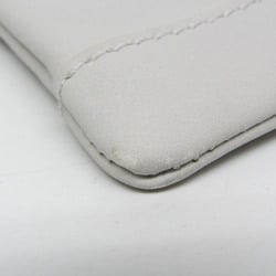 Balenciaga Classic Clip M 273022 Women,Men Leather Clutch Bag White