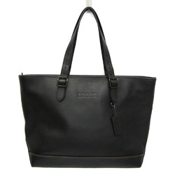 Coach Trim Carriage Tote C9726 Women,Men Leather Tote Bag Black