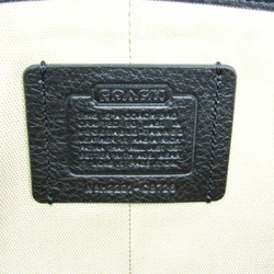 Coach Trim Carriage Tote C9726 Women,Men Leather Tote Bag Black