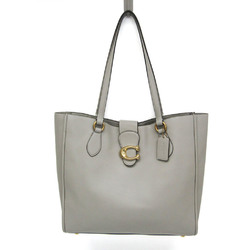 Coach Trim Theo CA114 Women's Leather Tote Bag Gray