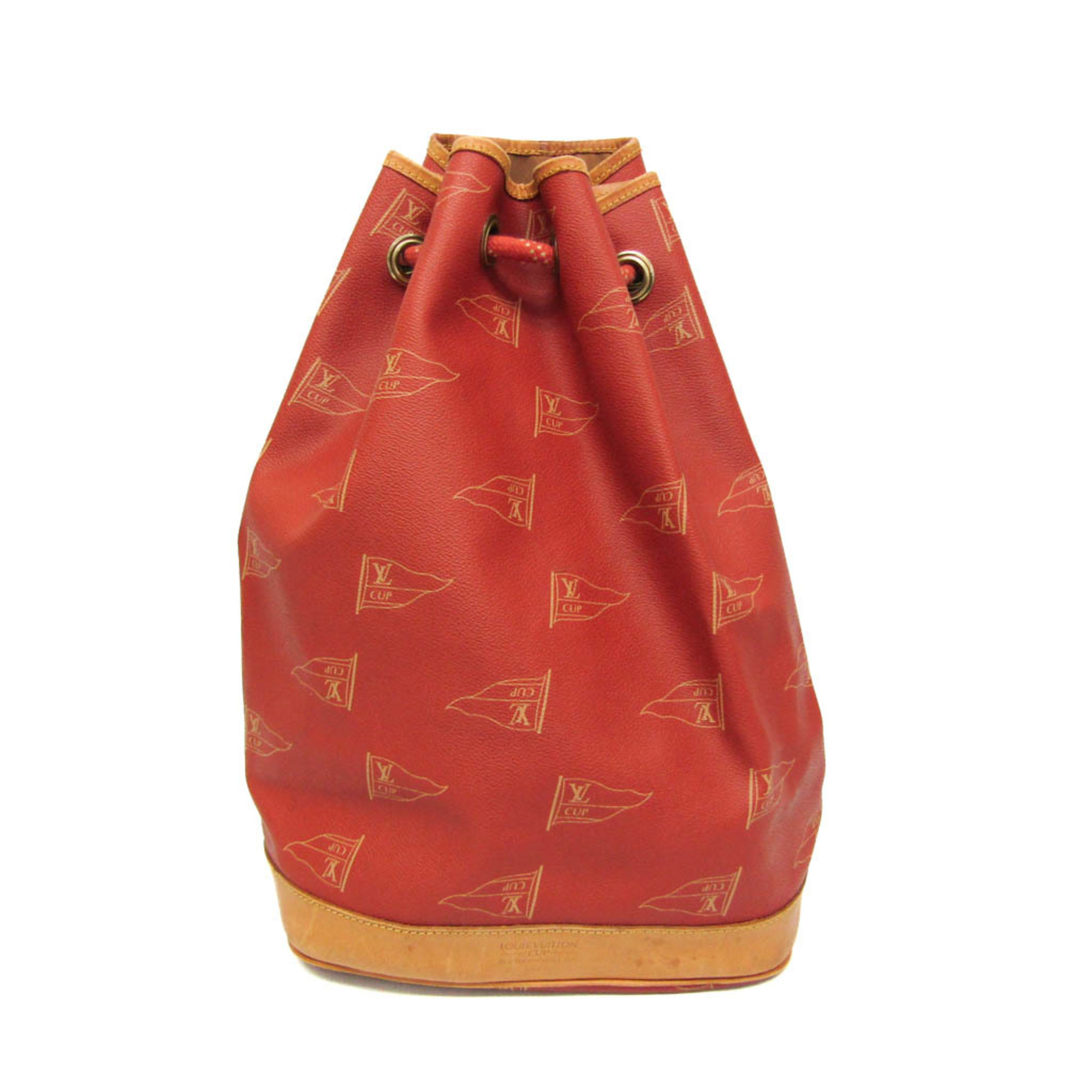 Louis Vuitton Louis Vuitton Cup Saint Tropez 1995 Vuitton Cup Limited M80026 Women's Shoulder Bag Red Brown