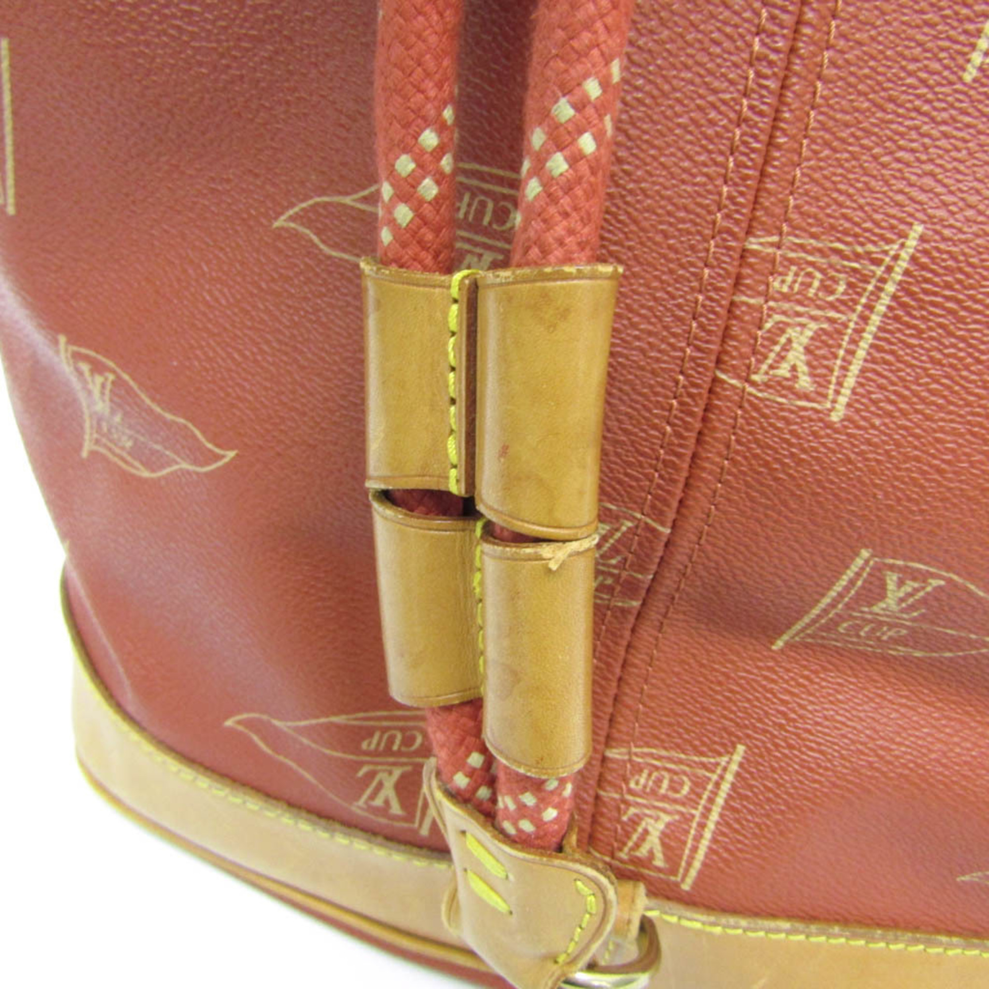 Louis Vuitton Louis Vuitton Cup Saint Tropez 1995 Vuitton Cup Limited M80026 Women's Shoulder Bag Red Brown