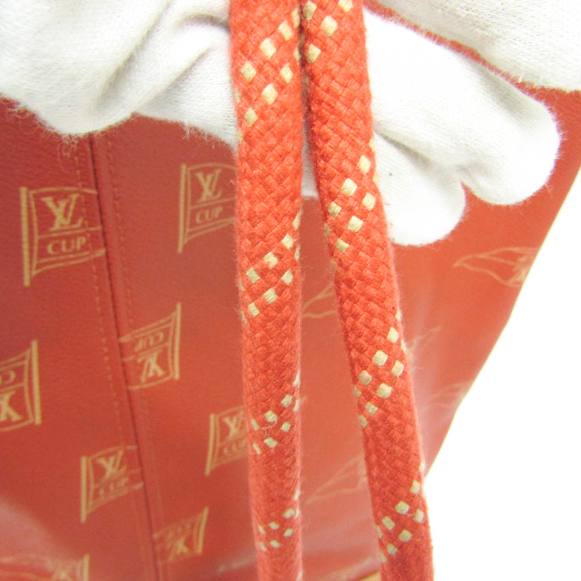 Louis Vuitton Louis Vuitton Cup Saint Tropez 1995 Vuitton Cup Limited M80026 Women's Shoulder Bag Red Brown