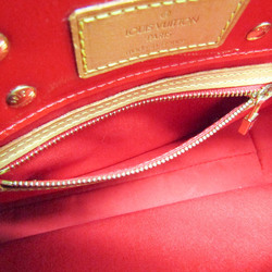 Louis Vuitton Monogram Vernis Reade PM M91088 Women's Handbag Rouge