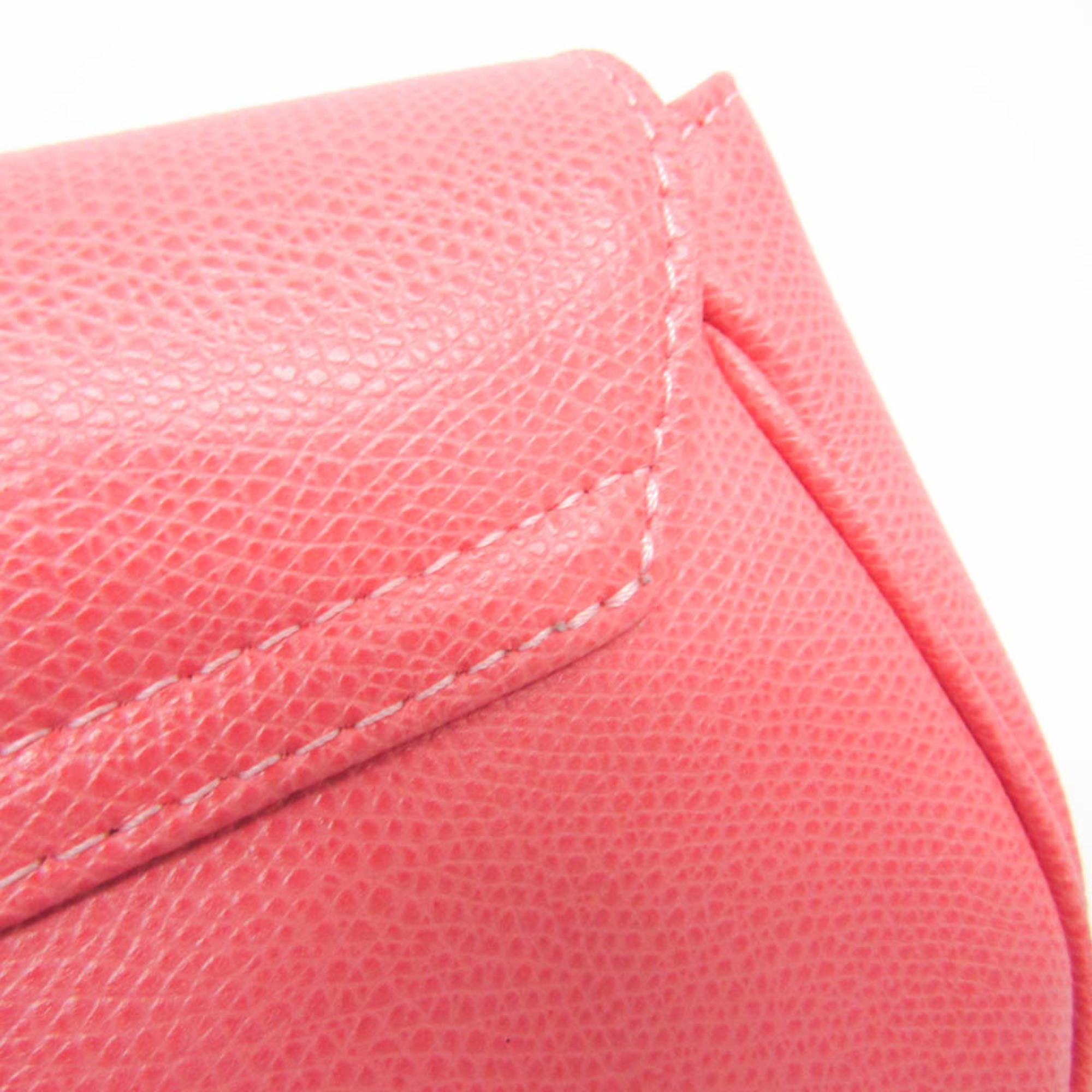 Furla Ribbon Chain Women's Leather Shoulder Bag Salmon Pink