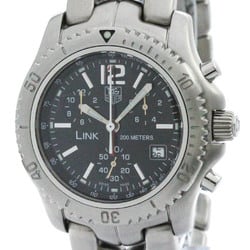 Polished TAG HEUER Link Chronograph Automatic Steel Watch CT1111 BF570565