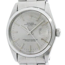 Vintage ROLEX Oyster Perpetual Date 1500 Steel Automatic Mens Watch BF574139